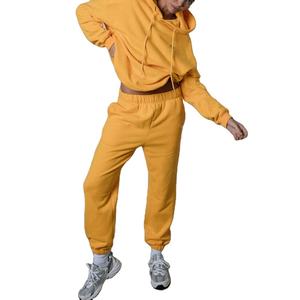 Gym Training Jogging Sets Unisex Cotton Sweatsuits <b>Men</b> Fitness Joggers <b>Hoodies</b> 2 Pieces Tracksuits 2025 - Product Image 6