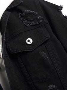 Chaquetas de lona vaquera vintage para hombre, fabricadas a medida, de alta calidad, con cremallera, color personalizado, para invierno. - Product Image 4