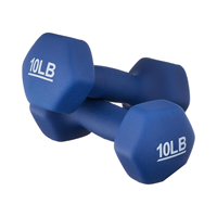 Haltères en néoprène personnalisés équipement d'exercice de fitness sans poids en fonte avec emballage de sac réglable en PVC avec logo personnalisé