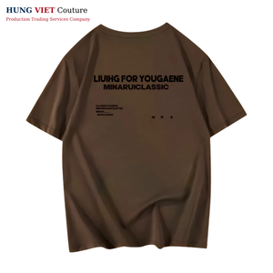 Vietnam OEM fábrica de camisetas personalizadas de alta calidad 100% algodón impresión Marca Diseño exportación al por mayor - Product Image 1