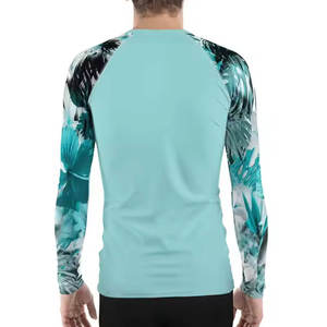 Rashguard pour hommes tendance, sublimation, manches longues, grande taille, logo personnalisé, matière douce, fitness. - Product Image 4