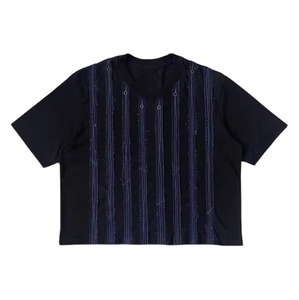 <b>Men</b> Casual Jeans <b>Striped</b> <b>T</b> <b>Shirt</b> Custom Design Short Sleeve Cotton Top Wholesale Clothing Manufacturer - Product Image 1
