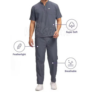 Doctor Nurse <b>Uniform</b> <b>Scrub</b> Suit Soft Feel <b>Scrub</b> Suit Breathable Fabric <b>Scrub</b> Suit Clinic Wear - Product Image 2
