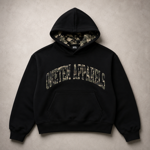 Sweat à capuche noir oversize pour homme avec lettres appliquées, fermeture éclair, en molleton épais respirant, style streetwear, logo personnalisé, 100 % coton, automne - Product Image 1
