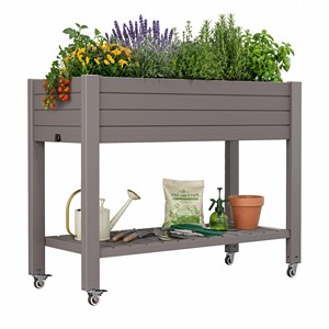 Wholesale Acacia <b>Wood</b> Planter with Trellis - <b>Rustic</b> Garden Feature - Product Image 5