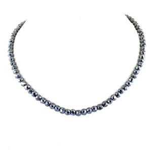 Cuentas de Moissanita Negra de 4 mm, Hechas a Mano, Corte AAA, para Mangalsutra, Regalo para Pareja, Collar Unisex - Product Image 4