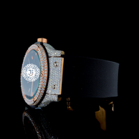 Montre automatique de luxe en acier inoxydable de qualité supérieure avec diamants Moissanite VVS, mouvement mécanique ETA 41 mm, compétitif