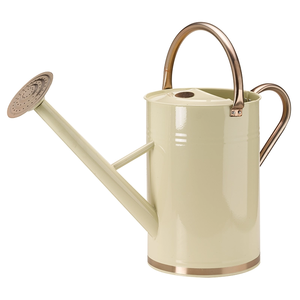 Arrosoir de jardin en métal avec long bec, grande poignée et poignée latérale, arrosoir à plantes en métal durable avec pulvérisateur Rose - Product Image 1
