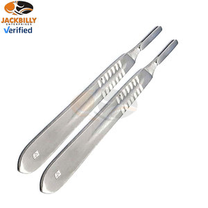 ด้ามมีดผ่าตัดสแตนเลสปลอดเชื้อ Surgi พร้อมใบมีดผ่าตัดแบบใช้แล้วทิ้ง 2 ด้ามจับแบบใช้ซ้ำได้ฟรี สำหรับมืออาชีพและใช้ในบ้าน - Product Image 4