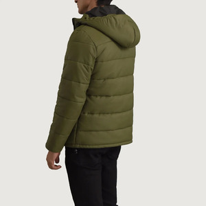 Vestes d'hiver matelassées personnalisées pour hommes, imperméables et écologiques, avec logo sur le devant, haute qualité, vente en gros - Product Image 1