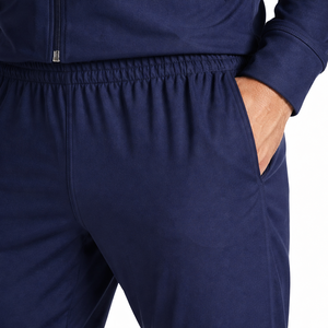 Conjunto de chándal Unisex de ciudad con cuello levantado de Color sólido de invierno, conjunto de chándal de talla grande, sudadera gruesa, chándal informal de moda con logotipo personalizado - Product Image 2