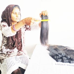 Pida Ahora Online: Extensiones de Cabello Humano Indio Natural Negro, Liso, Suave, Remy, con Cutícula Alineada - Product Image 5