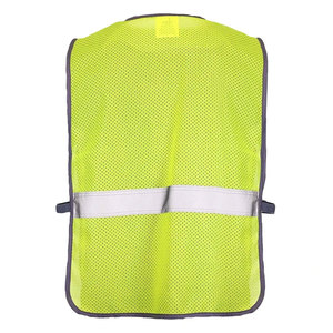 Men Construction Working High Visibility Vest Breathable Reflective Safety Roadway <b>Worker</b> Security Vest <b>Jackets</b> - Product Image 5