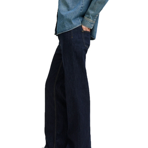 Jean décontracté pour femme, coupe évasée confortable et élégante, taille large, avec logo décoratif, taille XL, pour toutes les saisons - Product Image 3