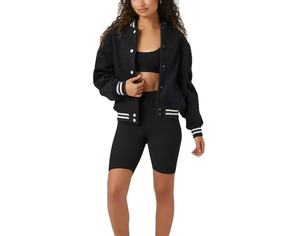 แจ็คเก็ตวาร์ซิตี้ถักนิตติ้งผ้าฟลีซสีสันปรับแต่งได้สำหรับผู้หญิงและผู้ชาย ระบายอากาศได้ดี ขายดีที่สุด  หนังแกะสองด้าน กันน้ำ กันลม - Product Image 1