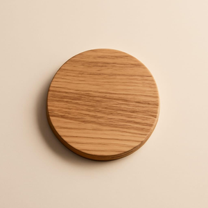 Sous-verres en bois de qualité supérieure pour boissons, sous-verres ronds pour table avec support, résistants à la chaleur, anti-rayures (lot de 4) - Product Image 2