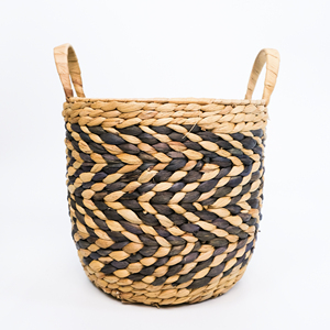 Juego de cestas de paja tejida de alta calidad, cesta de jacinto de agua con diferentes diseños de patrones. - Product Image 4