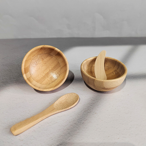 Juego de Tazón para Mezclar Mascarillas Faciales de Madera Pulida Ecológica para Cuidado de la Piel, con Espátula, Apto para Lavavajillas - Product Image 4