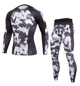 Leggings de sport pour femmes en gros, taille haute, tricot élastique personnalisé, respirant, ensemble de 4 pièces pour la boxe, le MMA, le BJJ, le Jiu Jitsu - Product Image 1