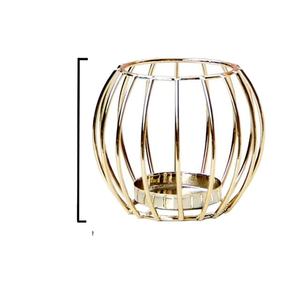 Portavelas de Té de Metal Chapado en Oro con Diseño Clásico Indio, Base en Forma de Luna, Elegante Decoración para Bodas y Hogar - Product Image 4