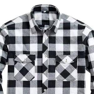 เสื้อเชิ้ตผ้าแฟลนเนลชายแบบใหม่ ตัดเย็บอย่างดี รับทำโลโก้/สีตามสั่ง ระบายอากาศได้ดี ขายดี คุณภาพพรีเมียม ราคาขายส่ง - Product Image 3