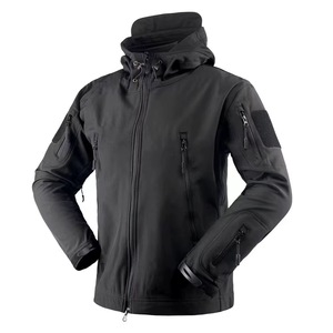 Men's Hooded Camouflage <b>Safari</b> Jacket Waterproof Polyester Shell Regular Fit Workwear Style Autumn Zipper Closure - Product Image 4