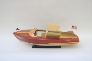 Modelo de Madera del Lancha Rápida Clásica Chris Craft Cobra, Réplica Vintage Hecha a Mano y Pulida, Artículo de Colección - Product Image 4