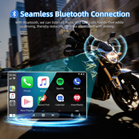 Pantalla Táctil Inteligente para Motocicleta con CarPlay Inalámbrico, Android Auto, Bluetooth 5.0, Sistema Multimedia Linux