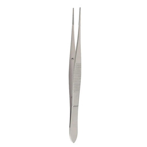 Pinces manuelles Adson Wood en acier inoxydable, certifiées CE ISO, Bonaccolto, à mâchoires dentelées longitudinales de 1,2 mm, pour utilisation et préhension - Product Image 3