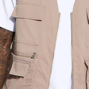 Chaleco de Pesca Transpirable para Hombre, Ligero, de Lona y Nailon, Chaqueta sin Mangas Transpirable para Verano, para Viajes, Trabajo al Aire Libre, Chalecos Cargo - Product Image 5