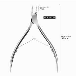 Cortacutículas y Pinza Profesional de Acero Inoxidable de Alta Calidad 5 en 1 con Agarre Cómodo, Acabado en Oro Rosa, Empaque en Caja ANAAIF - Product Image 5