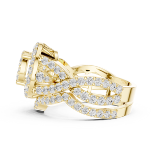 Anillo solitario clásico de oro amarillo macizo de 14k con diamante de talla brillante redonda para mujer, ideal para compromiso, aniversario o regalo de boda. - Product Image 2