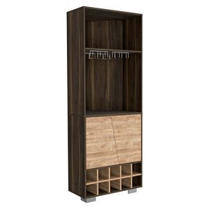 Nassau angolo Bar doppia porta armadio con dieci Built-In portabottiglie due ripiani e un ripiano interno - Product Image 2