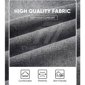 Pantalones Vaqueros Modernos de Estilo Urbano, Corte Recto, Cintura Media, Ligeros, Cómodos y Elegantes para Uso Diario Informal y Viajes - Product Image 5