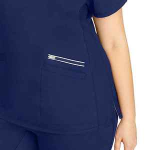 Tela suave de primera calidad con espalda ventilada, puños ajustables, apariencia minimalista moderna, traje de trabajo y uniforme de hospital. - Product Image 6