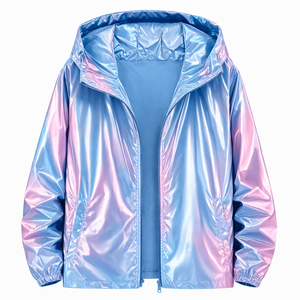 Chaqueta con Capucha Gruesa y Brillante de Camuflaje para Hombre HYPEN SPORTS, con Logotipo Frontal, para Fiestas y Discotecas, con Cierre y Mangas Regulares - Product Image 5