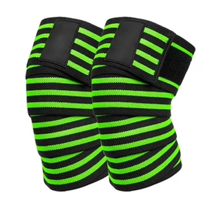 High Quality Weightlifting <b>Knee</b> Wraps OEM Manufacturing Strong Elastic Support Durable Gym Training <b>Knee</b> Protection - Product Image 2