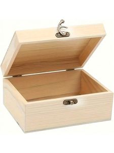Caja de Joyería de Madera Hecha a Mano con Compartimentos para Guardar Collares, Pendientes, Anillos y Pulseras, Organizador Decorativo de Joyas para el Hogar - Product Image 6