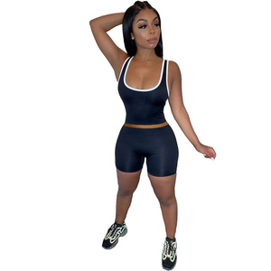 Custom 2Piece Matching Short <b>Sets</b> for Women`s Breathable Crop Tops & Shorts Activewear Outfit OEM Custom Bulk Supplier - Product Image 1
