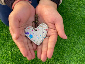 พวงกุญแจหนังขนสัตว์พิมพ์ลายสัตว์มาใหม่พวงกุญแจหนังพิมพ์ลายหลากหลายพวงกุญแจที่มีสไตล์พวงกุญแจสัตว์จริงพวงกุญแจที่มีเอกลักษณ์ - Product Image 3