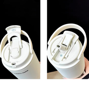แก้วสแตนเลสแบบ 2-in-1 ฝาปิดแบบ Chug/Spout พร้อมหูหิ้ว - Product Image 4