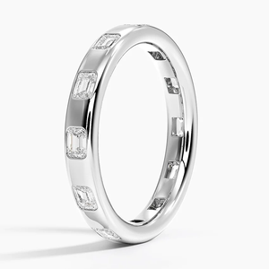 Elegante Anillo de Boda de Plata de Ley 925 Chapado en Oro con Moissanita para Mujer, Anillo de Eternidad Clásico, Joyería de Compromiso - Product Image 2