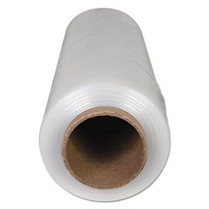 Film étirable transparent laminé souple et imperméable pour le stockage 500mm x 20 microns x 1500 pieds, film d'emballage pour palettes, impression sérigraphique, qualité alimentaire - Product Image 2