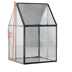 Terrarium nordique de luxe en forme de maison noire pour maison jardin hôtel bureau et spa décoration - Product Image 1