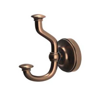 Porte-serviettes double barre en laiton, fait main, support mural, accessoire de salle de bain classique en laiton - Product Image 1