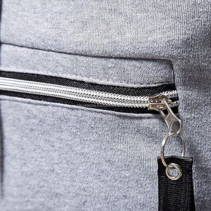 Chándales de diseño personalizado para hombre, sudaderas de color gris y negro con pantalones de desecho elásticos, ropa de invierno, chándales de sudor - Product Image 5