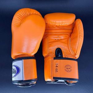 นวมชกมวยแฟร์เท็กซ์รุ่นล่าสุด สีส้ม หนังวัวแท้ 100% สำหรับฝึกซ้อม MMA มวยไทย - Product Image 4
