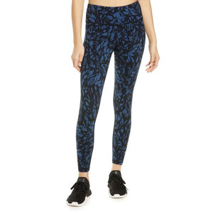 Leggings de Pesca para Mujer con Estampado de Plantas Azules, Pantalones de Spandex y Poliéster Transpirables sin Costuras - Product Image 1