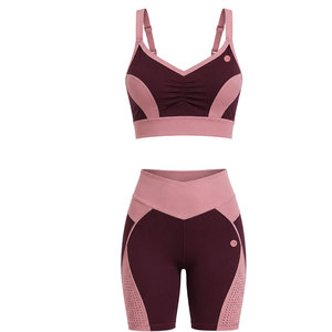 Ensemble de sport côtelé sans couture de haute qualité pour femmes, vêtements de sport confortables à taille haute pour la gym, la remise en forme et la course à pied - Product Image 4