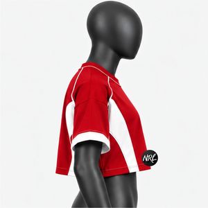 T-shirts unis et courts pour femmes, de haute qualité, personnalisés, 100% coton respirant, tendance estivale, vêtements décontractés pour femmes - Product Image 2